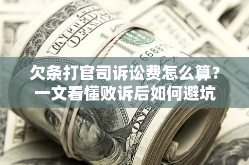 武汉欠条打官司诉讼费怎么算？一文看懂败诉后如何避坑