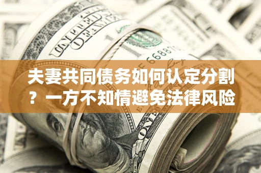 武汉夫妻共同债务如何认定分割？一方不知情避免法律风险必看！